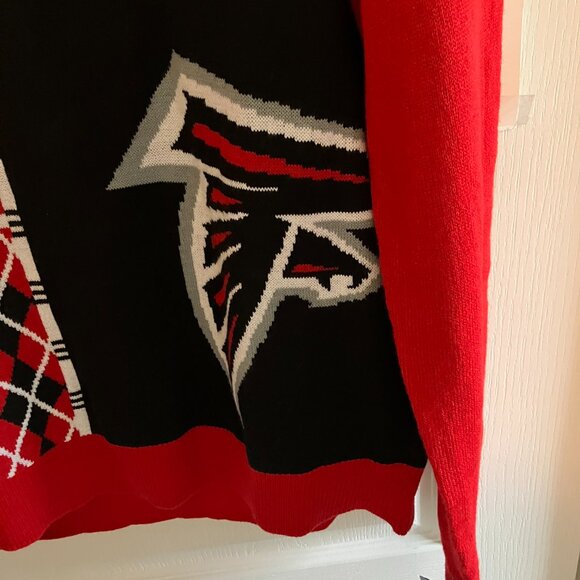 NFL Atlanta Falcons Ugly Christmas Sweater Mens Red, Black Size XX Large NEW. - Picture 6 of 16